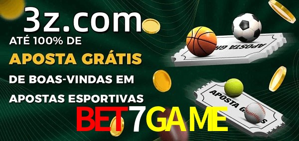BET7GAMEbet Ate 100% de Aposta Gratis